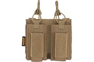 EXCELLENT ELITE SPANKER Custodia a Cielo Aperto per Caricatori Singoli/Doppi/Tripli Molle per M4 M14 M16 AK AR Elastico per Caricatori per Sacchetto Pistola Mag