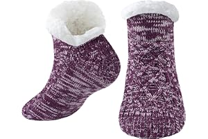 Toffelstrumpor Kvinnor Män, Halkfria Vinterstrumpor, Julklapp, 36-44