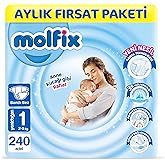 Molfix Bebek Bezi 1 Beden Yenidoğan Aylık Fırsat Paketi 240 Adet