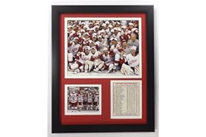 LEGENDS NEVER DIE Legenden Sterben Nie NHL Detroit Red Wings 2008 Stanley-Cup-Champions doppelt mattiert Bilderrahmen, 30,5 x 38,1 cm