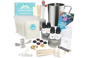 INK LAB DIY Candle Making Set, DIY Candle Making Set with Soy Wax, Fragrance Oil, Dyes, Melting Pot, Candle Tins, DIY Set for Adults, Beginners