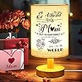 Linkax Mothers Day Gifts for Mum Nan, Mum Birthday Gifts from Daughter Son Kids, Table Lamp Bedside Lamp with Fabric Shade, Personalised Thank You Presents for Mom Mummy Nana Nanny Grandma Sister Mam