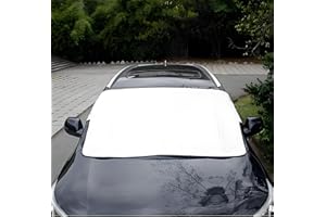 RAM ONLINE Universal Magnetic Windscreen Cover For Winter Ice Snow UV Car Windshield Cover Frost Snow Sunshade Cover For Cars Vans 162CM