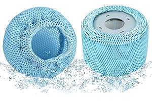 CHONGQILAO 2 Stück Schutznetze kompatibel mit Mspa Whirlpools Filter, Netzabdeckung für Mspa 90 Pleats Sieb Ersatzfilter, Pool Bubble Spa Zubehör, für alle Mspa Whirlpools