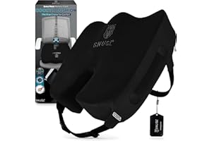 SNUGL Coccyx Seat Cushion – Orthopedic Memory Foam Pillow for Desk Chair, Gaming, Wheelchair, Car Seat, Postpartum & Pregnancy, Hemorrhoids Treatment, Ergonomic Office Chair Back Support