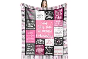 TTAWIFT Geschenke für Frauen, Geburtstagsgeschenk für Frau, Personalisierte Kuscheldecke Geschenk für Mama, Mädchen, Freundin, Lustige Geschenk Geburtstag zum Muttertag Geburtstag Valentinstag Weihnachten