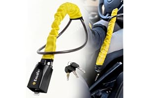 EXOSFER - Bloque Volant Voiture - Canne Antivol Sécurité Renforcée Contre le Vol - Bloc Flexible Pratique Pour Auto, Petit Camping Car, Fourgon, Utilitaire - Protection Visible Dissuasive et Robuste