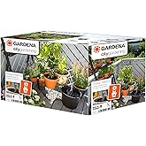 Gardena Holiday Watering, City Gardening Watering Set for up to 36 Plants, Black/Grey/Orange