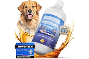 NatiVivo Premium Lachsöl 500ml – hochwertiges Fischöl für Hunde, Katzen & Pferde – reich an Omega 3 & 6 Fettsäuren – naturbelassenes Barföl für Hunde
