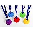 Sensory Direct Chewbuddy Disc & Lanyard - Pack of 2, Sensory Chew or Teething Aid | for Kids, Adults, Autism, ADHD, ASD, SPD, Oral Motor or Anxiety Needs | Yellow