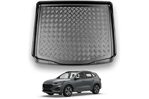 NOMAD Ford Kuga (2020+) Boot Liner Tailored Fit Car Floor Mat Protector Non Slip Waterproof Raised Edges Compatible Custom Fit Accessory Black Dog & Pet Friendly Easy Install All-Weather