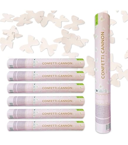 Cannoni Coriandoli Argento 4 Pezzi - Spara Coriandoli Per Matrimoni, Compleanni E Feste (30cm) - Foto 14