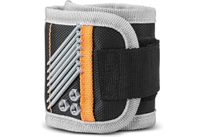 Flexzion Magnetarmband Handwerker, Magnetisches Armband mit leistungsstarken Magneten, Bestes Geschenk für Männer, Werkzeuggürtel DIY Gadget zum Halten von Schrauben Nägeln Bohrern für Elektriker