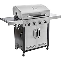 Char-Broil Advantage Series 445S, Barbecue In Acciaio Inox A Quattro Bruciatori Con Bruciatore Laterale, 144 x 59.5 x 115.5 C