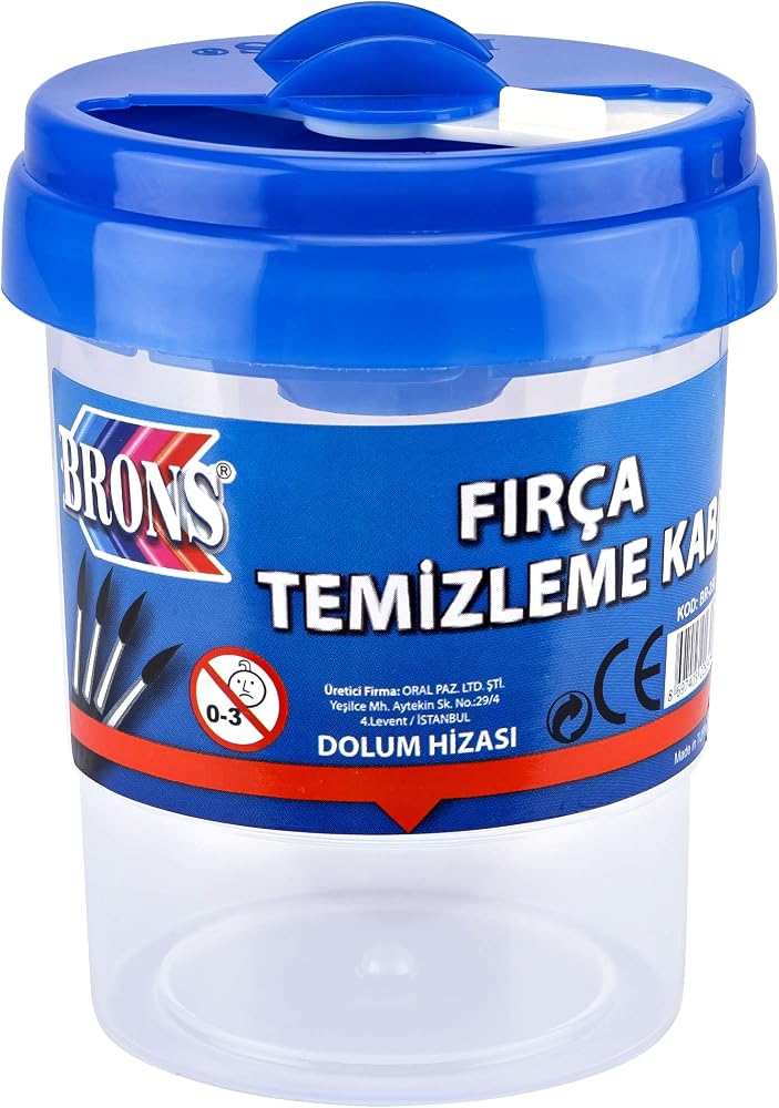 Brons BR-250 Fırça Temizleme Kabı