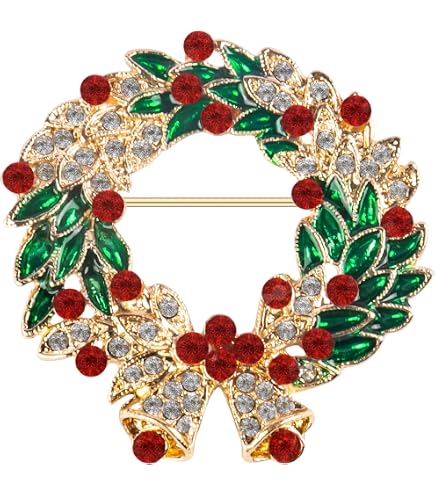 Broche Sapin De Noël En Zircone Cubique Colorée : Bijou Délicat Pour Femmes, Hommes, écharpe Ou Costume