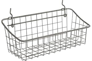 Spectrum Diversified Pegboard & Wall Mount Basket, 11 x 4 x 4 inches, Industrial Grey