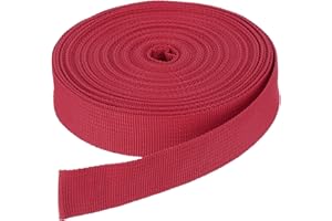 DMiotech Nylon Webbing Belt 10 Yard 25 Yard 50 Yard Length 1" 1/4" 2" 1-1/2" Width Nylon Straps for Sewing Luggage