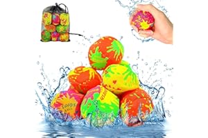 HPBAGGY Wasserball,8 Stück Wasserbomben Wiederverwendbare,Wasserbomben Set Splash Bälle,Wasserbomben Bälle,Bälle ein Spiel für Wasserspaß,Splash Ball Wasser Ballon,Wiederverwendbare Wasser Ball