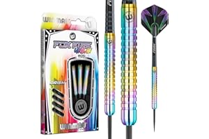 WINMAU Foxfire Urban Professional Tungsten Darts Set with Flights and Stems (Shafts)