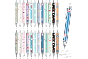 Clabby 24 Stück Krankenschwester Stifte Einziehbare Kugelschreiber Cartoon Arzt Stift Lustige Krankenschwester Geschenke für Ärzte Medizinische Assistenten Medizinstudenten Doktor(Klassiker)