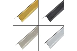 PRIOstahl Stair Nosing Profile | Stair Edging for Stairs | Aluminium - Angle 30 x 35 mm | Colour Champagne | Length 1340 mm | Self-Adhesive
