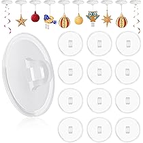 30 Ganci Adesivi Per Soffitto FOGAWA - Trasparenti, Portata 0.5kg, Per Decorazioni Natalizie E Feste - Foto 3