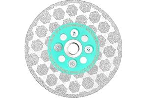 LEKOMESH Disco Diamantato 115mm Porcelanico - Disco Porcelanico Doble Cara Disco de Corte y Rectificado Diamante para Mármol Granito Hormigón Porcelánico Cerámica, Rosca M14