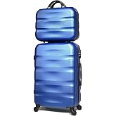 65cm Travel Suitcase &amp; Vanity Case, Blue #5806, 65 cm