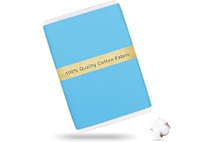 Craftido -43 Opciones- Tela 100% Algodón por Metros en Color Liso 44"x3yd (112x274cm) -Peso Medio 5,2oz- para Acolchado, Costura, Manualidades, Forro - Ocean Mist