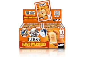 HotHands Hand Warmers - 40 pairs - 10 hours of heat - Air activated - Ready to use, 8368342, Orange