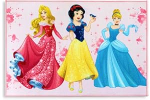 NADA HOME Tappeto antiscivolo cameretta bambini Disney Principesse 80x120 cm 4849