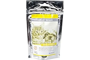 Alfavet Feligum Struvit, pastilles à mâcher pour dissoudre les calculs de struvite, chats et petits chiens, 160 g