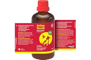 Anima-Strath Liquide - Complément Alimentaire pour Chiens et Chats avec 61 micronutriments, vitamines, minéraux, acides aminés | Tonique multivitaminé. Soutient l'immunité et la Digestion