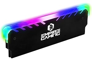 ‎EMPIRE GAMING EMPIRE GAMING-Guardian M201- Gamer Kühlkörper für RAM-Speicher–Adressierbarer RGB-SYNC-DDR DDR3 DDR4-Aluminium Kühler für Speicher–DIY Overclocking für PC Gamers - Intel und AMD