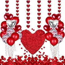 Set Decorazioni San Valentino Per Bacheca - 54 Pezzi Con Cuori E Scritta "Spread Love" Per Aula, Casa E Ufficio - Rosso E Rosa