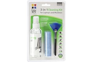 Colorway Reinigungsset 3-in-1 - vielseitiges Set zur schonenden Reinigung von Bildschirmen und LCD Monitoren, LCD TV inklusive Mikrofasertuch CW-1031
