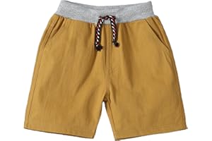Koonde Boy's Twill Shorts Age 2-7 Years Elasticated Waist Cotton Boy Jersey Shorts