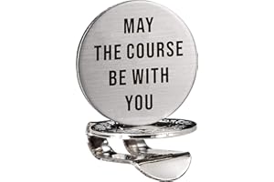 ZAKSEM May The Course Be with You Golf Ball Marker with Magnetic Hat Clip, Golf Marker for Golf Lovers, Men, Husband, Boyfriend, Dad Golf Accessories Gift