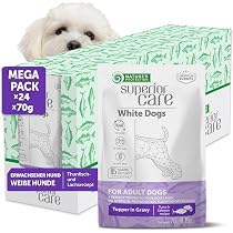 Nature's Protection White Dogs Weißfisch Junior 10 Kg – Getreidefreies Trockenfutter Für Weiße Hunde & Welpen, Mit Zeolith
