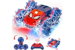 MYDOVA Auto Telecomandata 4WD, 2.4Ghz Rotazione a 360°&180° RC Impermeabile, Giocattolo per Auto Telecomandata Acrobatica per Bambini, Bambino 6+ anni
