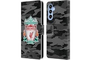 Head Case Designs Officially Licensed Liverpool Football Club Away Colourways Crest Camou Leather Wallet Case Compatible With Samsung Galaxy A16 5G