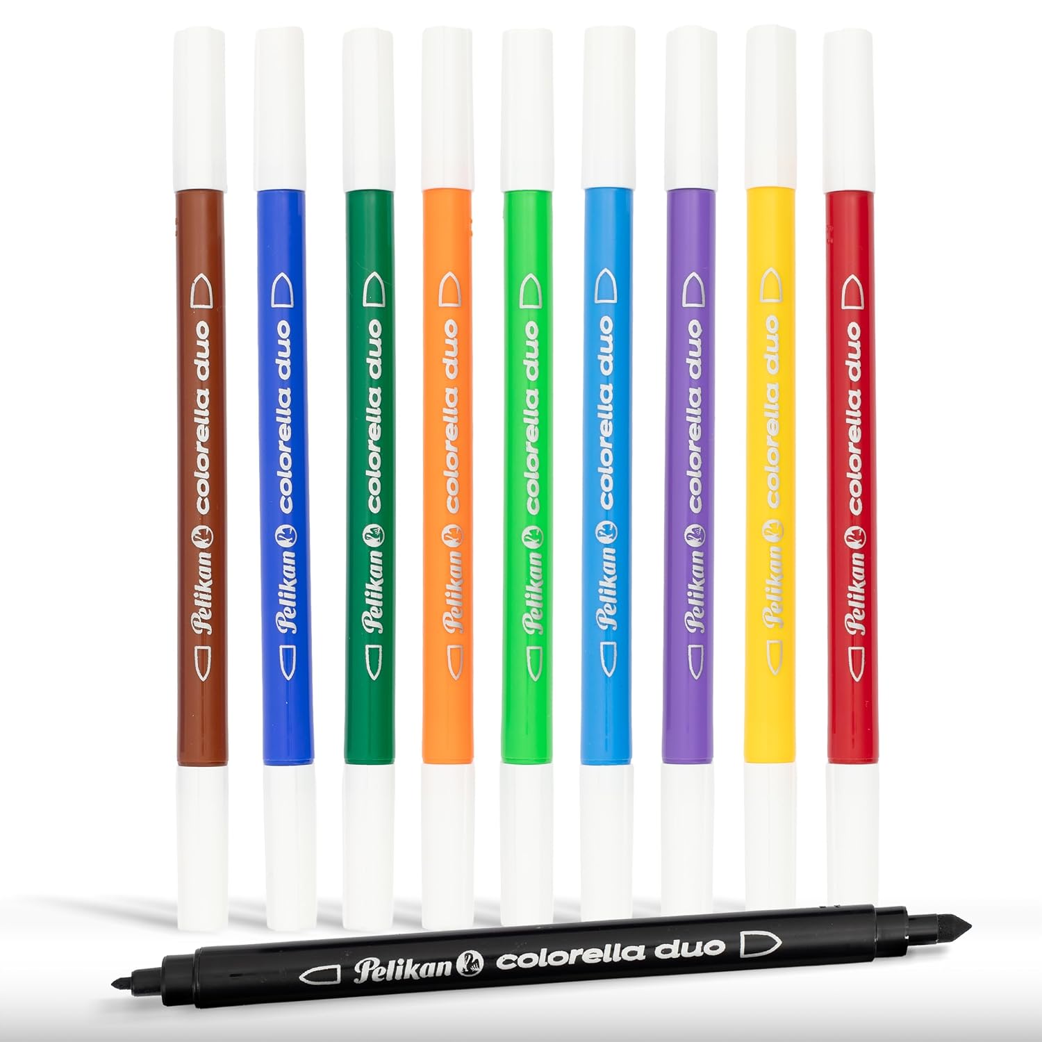 Pelikan Filzstifte Colorella Duo,10 Farben im Kunststoff-Etui, 10 Stück | Pelikan Filzstifte Colorella Duo,10 Farben im Kunststoff-Etui, 10 Stück
