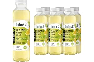 hohes C Vitamin Water Revitalize - Limón y Lima - Bebida Refrescante - Pack de 6 (6x0,5L)
