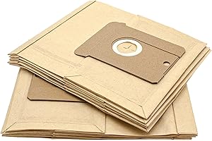 vhbw 10x Bolsa aspiradora compatible con AEG/Electrolux PC4208, PC4220, PC4260 aspiradora - papel, 22, 25 cm x 20,5 cm, color arena