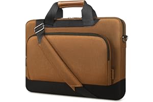 DOMISO 17-17.3 pollici Custodia Laptop,Laptop Borsa a Spalla Compatibile con HP/Asus/Lenovo IdeaPad 320/ HP Envy x360 15/ Dell Precision 7710,Marrone