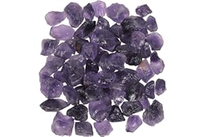 mookaitedecor 120g Natural Purple Amethyst Raw Crystals Bulk for Jewelry Making Pendant DIY, Small Purple Decorative Stones for Air Plant Pot Vase Aromatherapy Diffuser Stones Crystals for Crafting