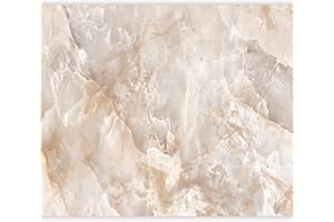 murando Papier peint intissé Pierre 400x280 cm Décoration Murale XXL Poster Tableaux Muraux Tapisserie Photo Trompe l'oeil Marbre Abstrait Effet 3D beige blanc f-C-0458-a-a