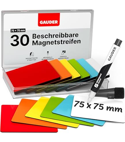 Magflex Lite Magnetische Kanban Board Karten - Für Whiteboard & Kühlschrank