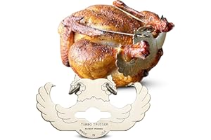 Turbo Trusser for Chicken I As Seen on Shark Tank I Cooks Evenly & Makes Meat Juicier I Easy-to-Use & Dishwasher Safe I for Ovens, Smokers, Roasters, Grills, Rotisseries, Air Fryers & Deep Fryers